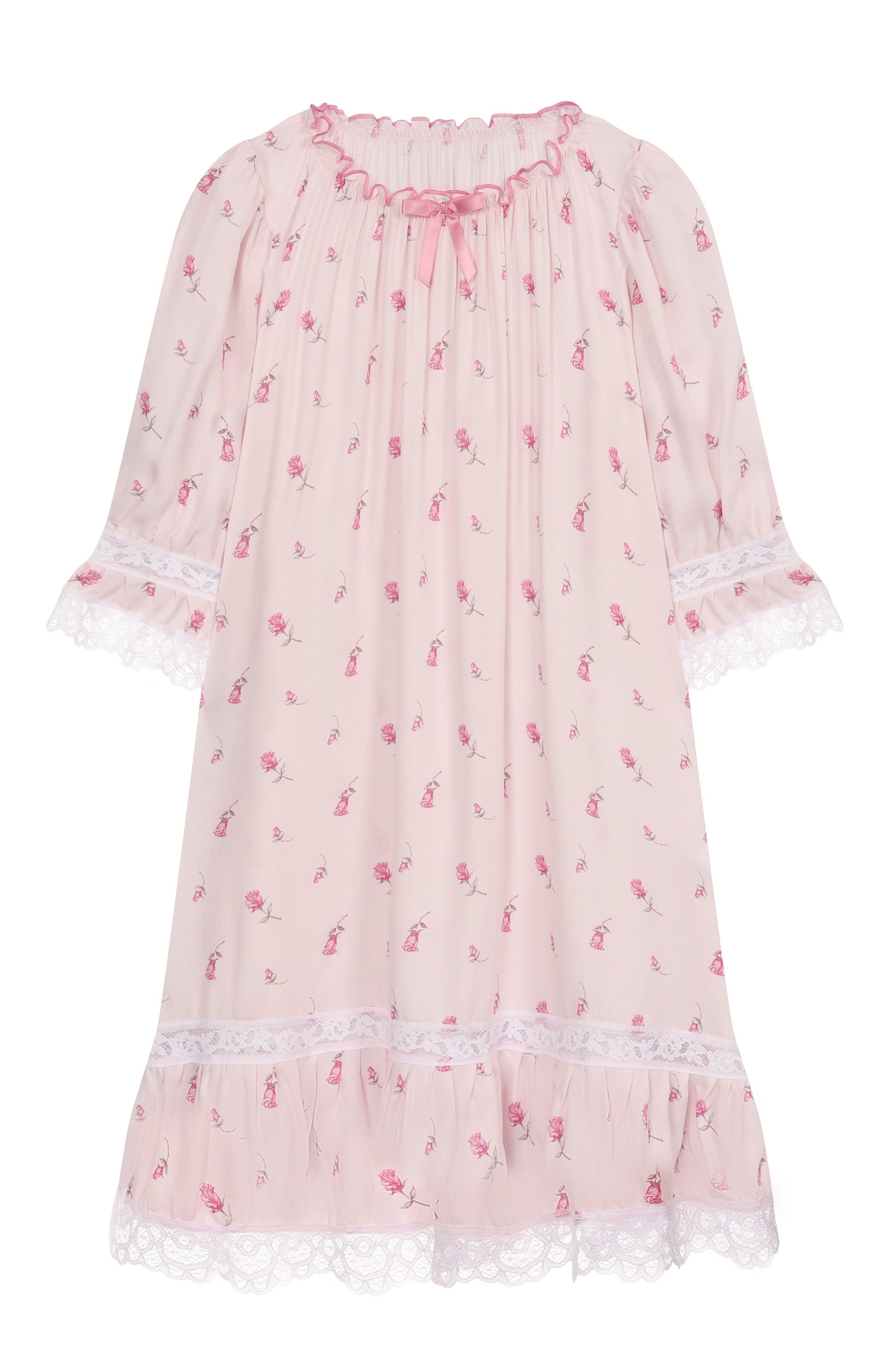 Ночная сорочка из вискозы AMIKI CHILDREN светло-розового цвета по цене 15800 руб., арт. LIISBETH, фото 1 Ночная сорочка из вискозы AMIKI CHILDREN, арт. LIISBETH, фото 1