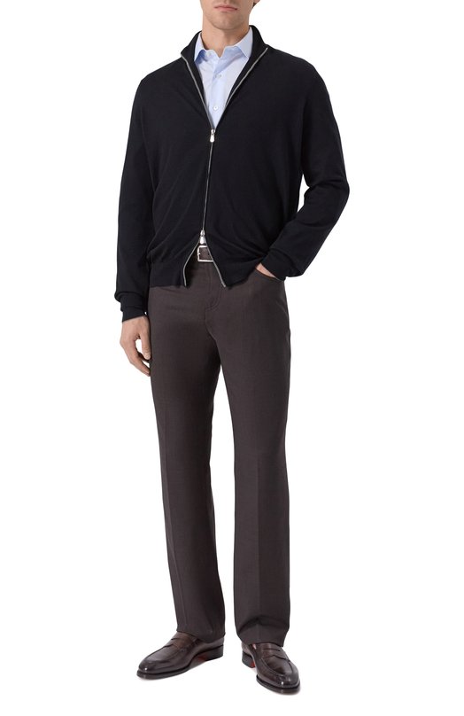 Кардиган из шерсти и кашемира Brunello Cucinelli M2400106 Чёрный  M2400106 Фото 2