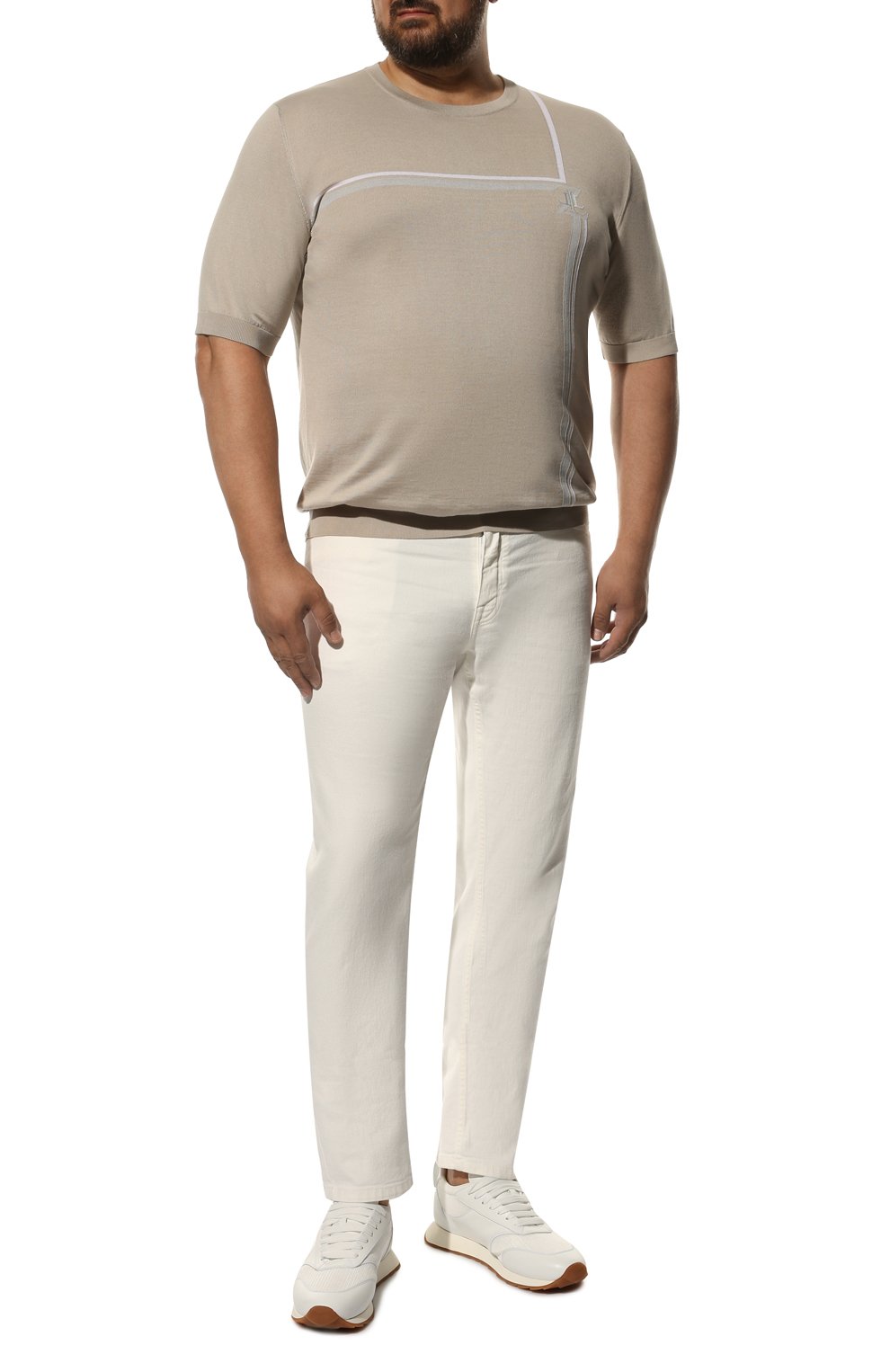 Джемпер из хлопка и шелка ZILLI, арт. MBX-TS030-LETT1/MC01, фото 2