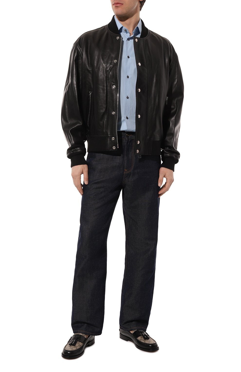 Кожаные лоферы kaveh GUCCI, арт. 673817 17X30, фото 2