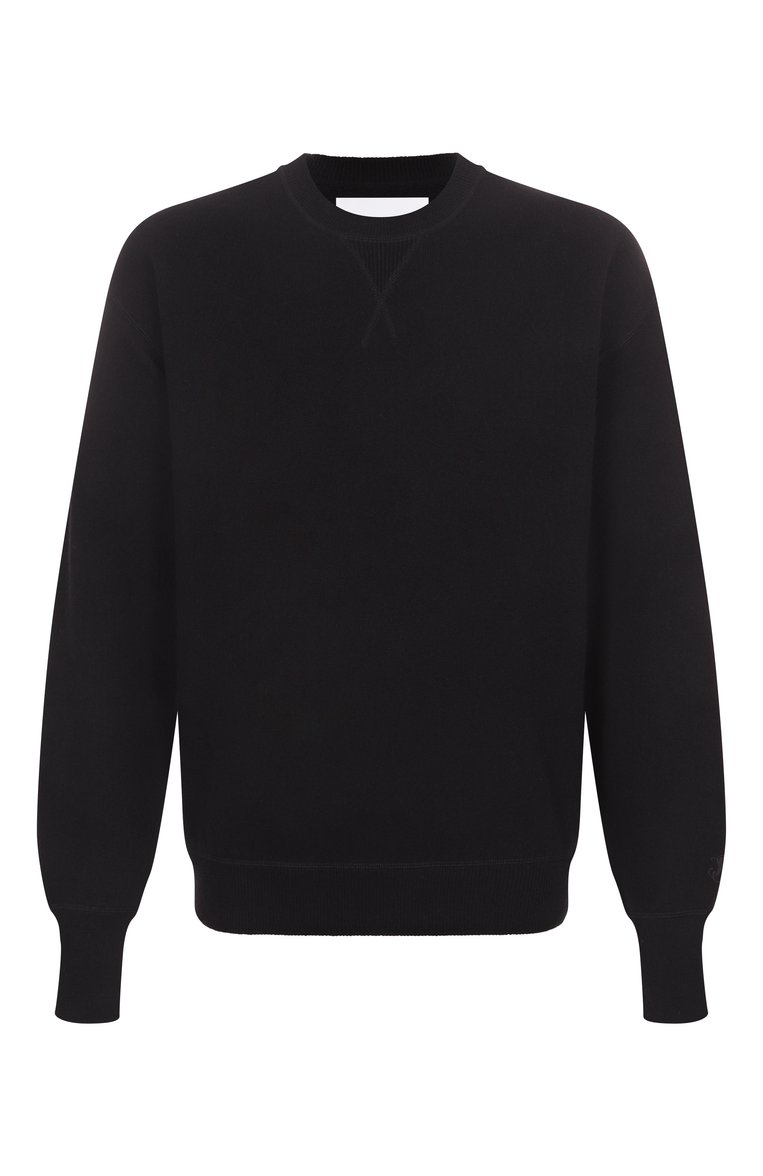 Мужской кашемировый джемпер JIL SANDER черного цвета, арт. J47GP0193-J13276 | Фото 1 (Рукава: Длинные; Длина (для топов): Стандартные; Материал внешний: Кашемир, Шерсть; Мужское Кросс-КТ: Джемперы; Принт: Без принта; Вырез: Круглый; Стили: Кэжуэл)