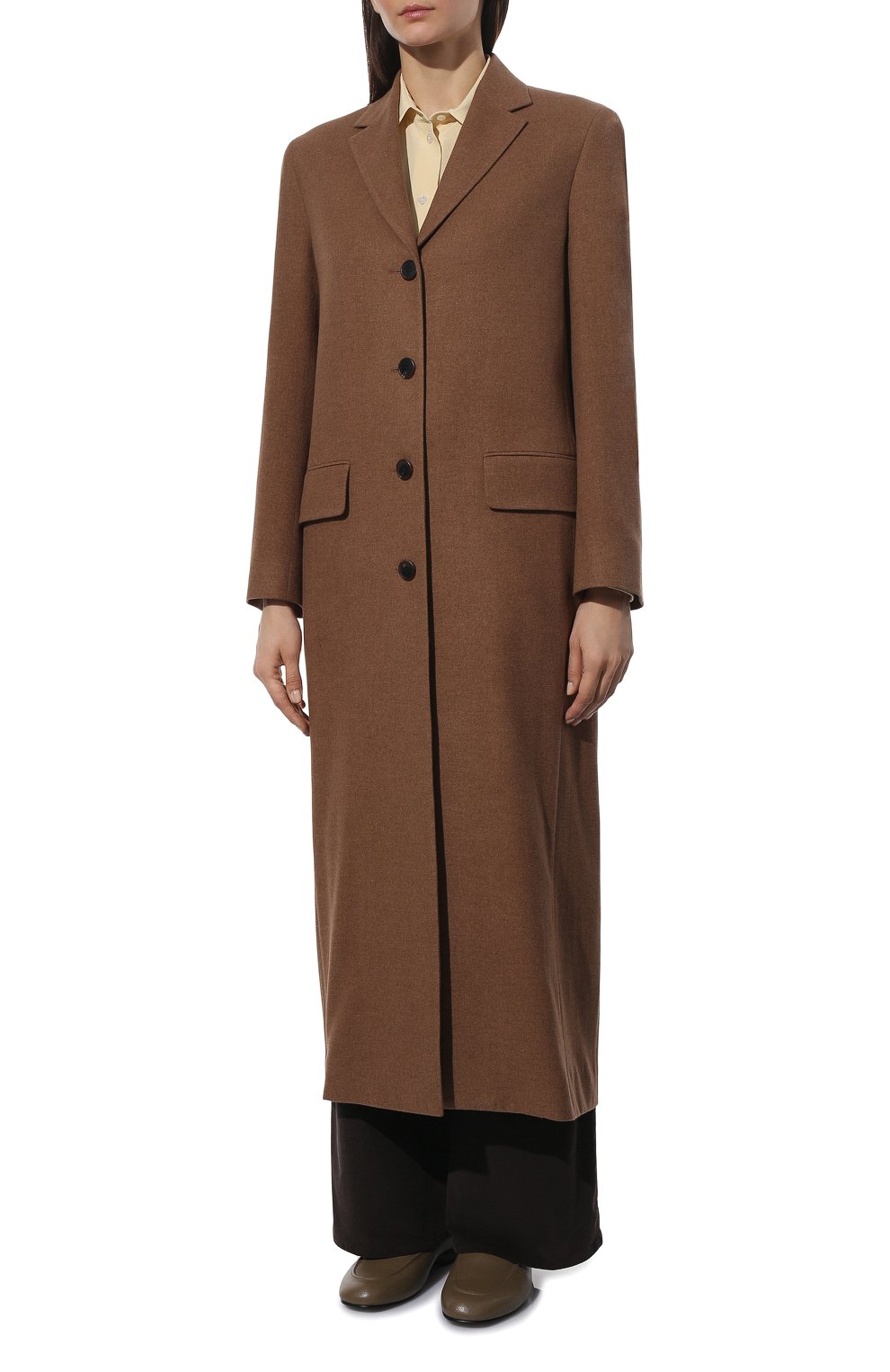 Пальто из шелка и кашемира THE ROW, арт. 5875W2106, фото 3