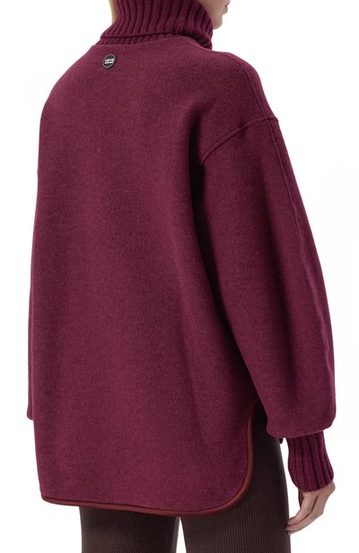 Свитер из шерсти и шелка GIORGIO ARMANI бордового цвета по цене 215000 руб., арт. GW004377/AF29444, фото 4 Свитер из шерсти и шелка GIORGIO ARMANI, арт. GW004377/AF29444, фото 4