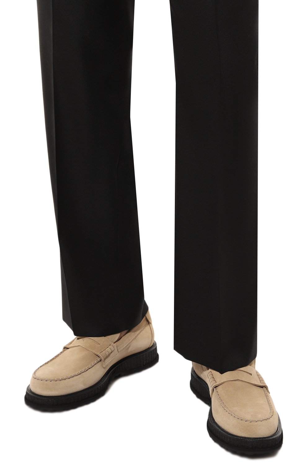 Замшевые пенни-лоферы KITON, арт. USSA211N0110807, фото 3