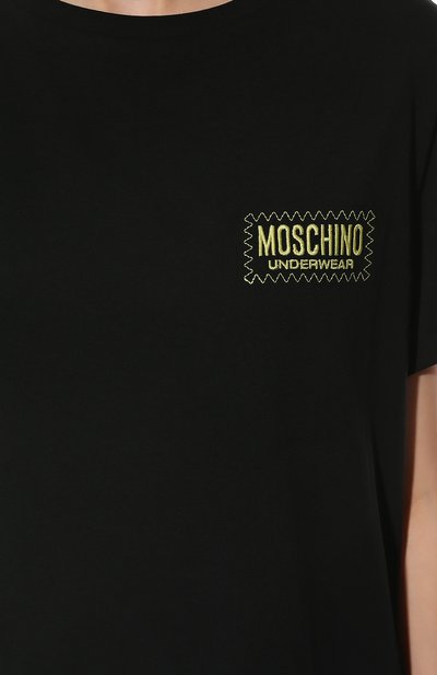 Хлопковое платье MOSCHINO черного цвета по цене 17100 руб., арт. A1926/9001, фото 5 Хлопковое платье MOSCHINO, арт. A1926/9001, фото 5