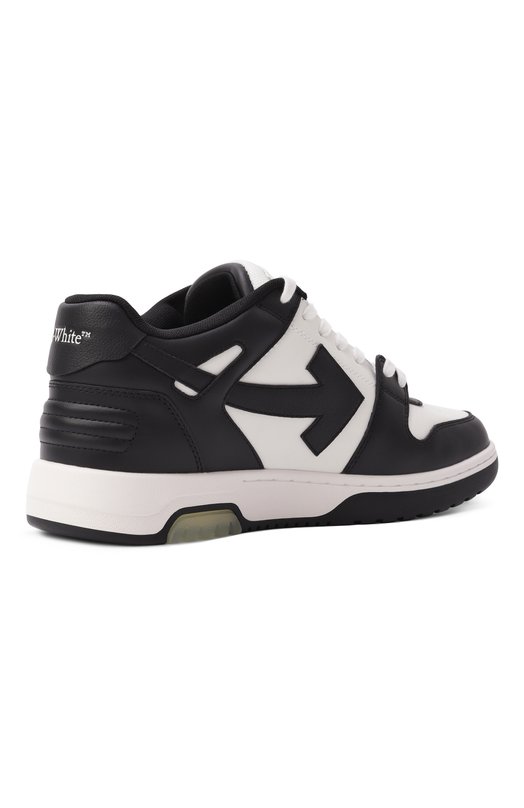 Кожаные кеды Out of Office Off-White 0MIA189C99LEA007 Чёрно-белый  0MIA189C99LEA007 Фото 5