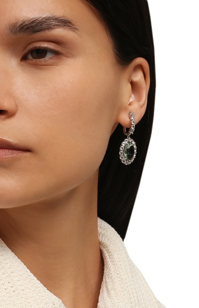 Серьги SECRETS JEWELRY светло-зеленого цвета по цене 49710 руб., арт. СЗАОС00514, фото 2 Серьги SECRETS JEWELRY, арт. СЗАОС00514, фото 2