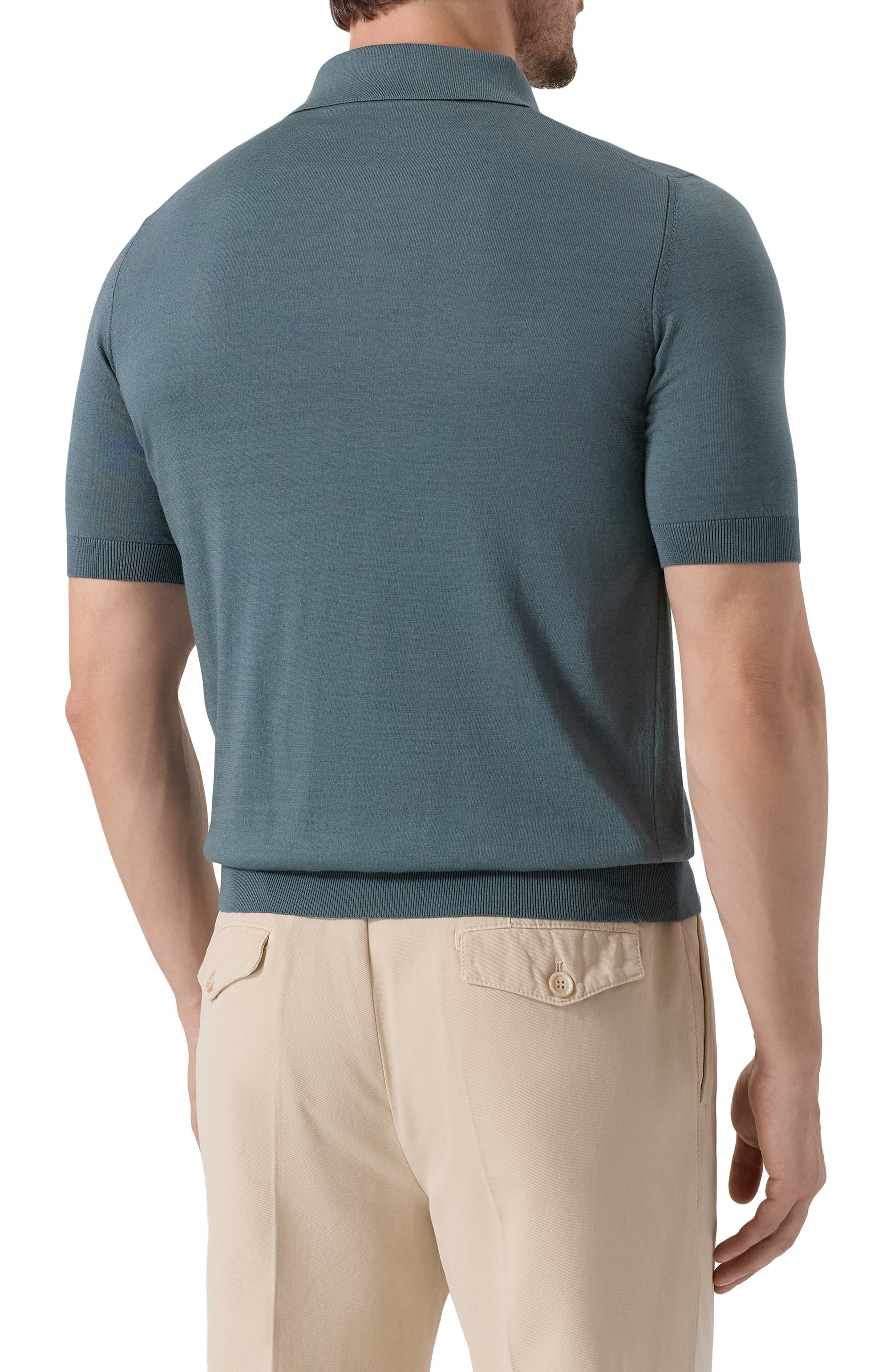 Поло из хлопка и шелка ZILLI, арт. KBP002M0142VFWS00, фото 4