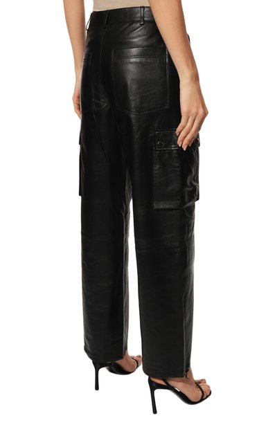 Кожаные брюки ADDICTED, арт. CARGO PANTS.BLACK, фото 4