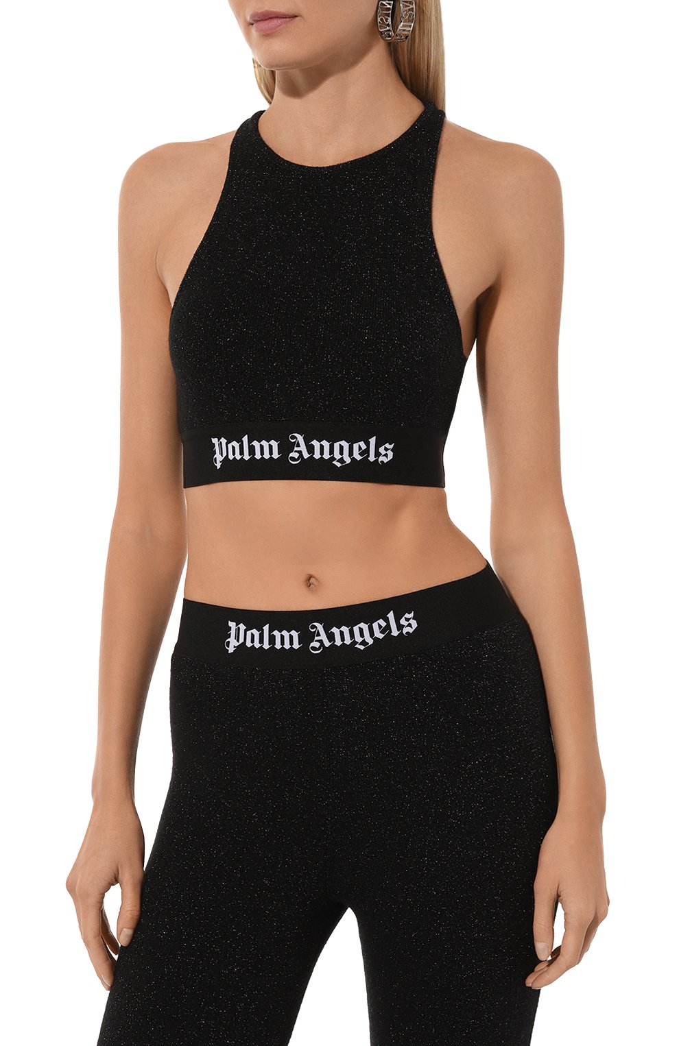 Топ из вискозы и шерсти PALM ANGELS, арт. PWHT001F24KNI001, фото 3