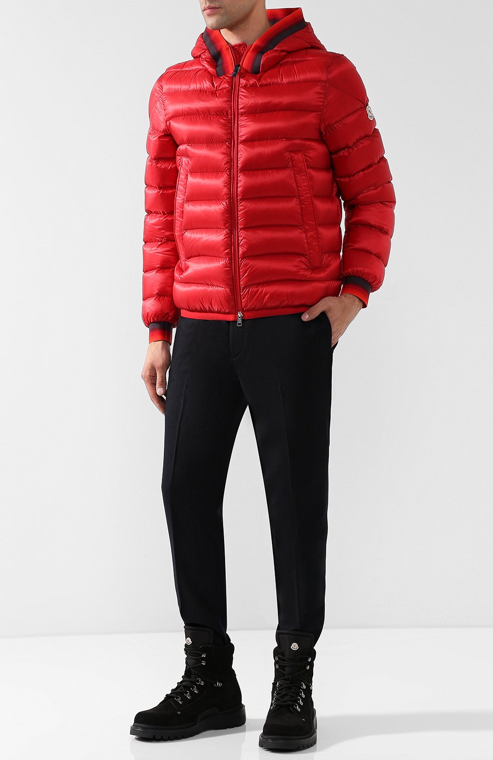 Высокие кожаные ботинки на шнуровке MONCLER, арт. D2-09A-10100-00-019CL, фото 2