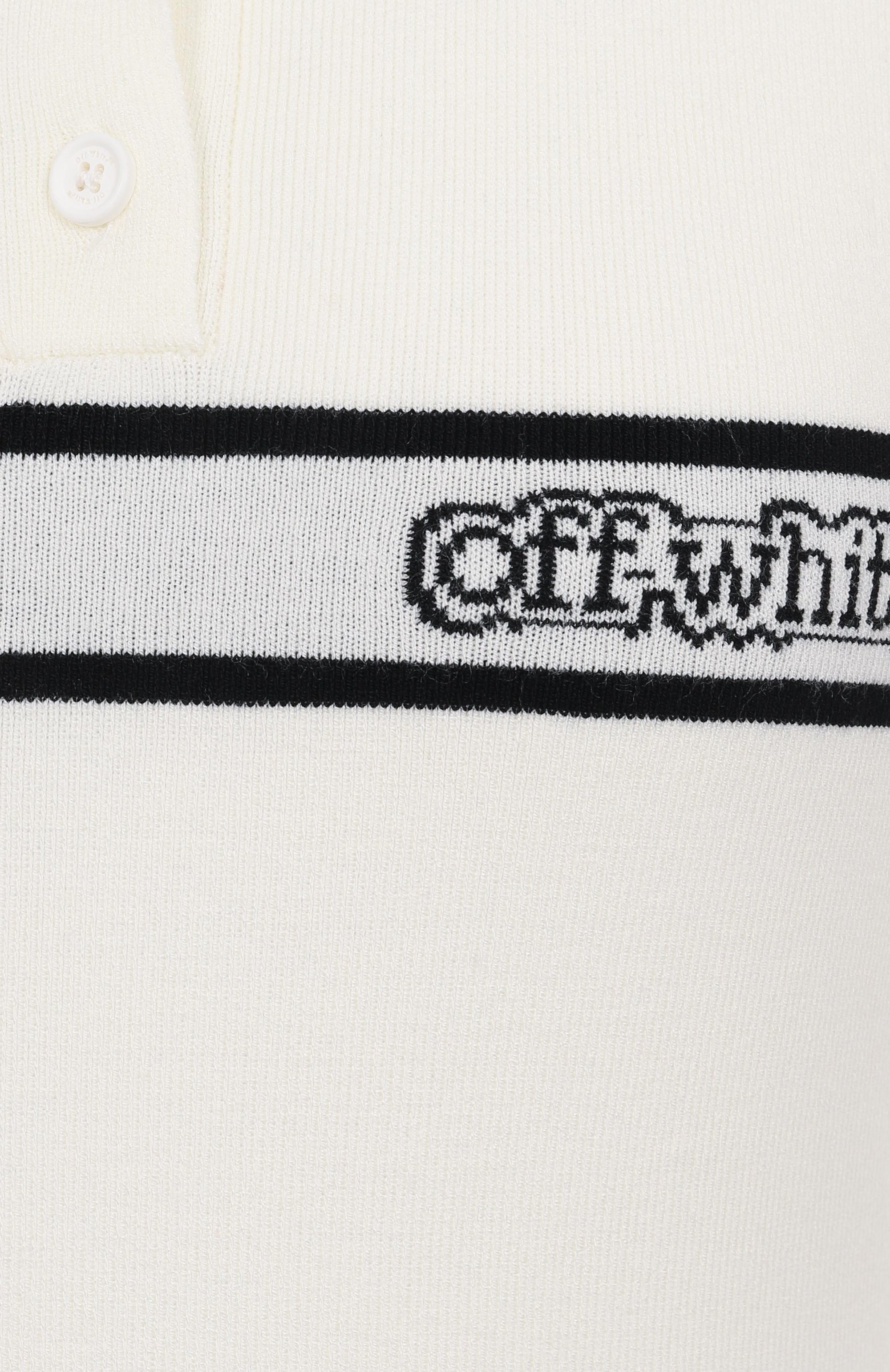 Поло из вискозы OFF-WHITE, арт. 0WHV005S25KNI0010A10, фото 6