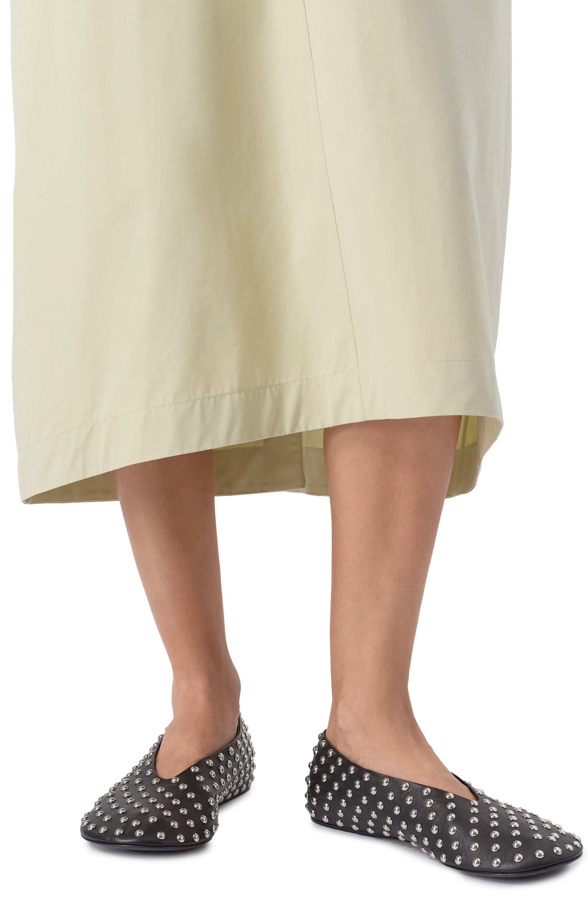 Кожаные балетки JIL SANDER черного цвета по цене 158500 руб., арт. J15WZ0026-P8173, фото 3 Кожаные балетки JIL SANDER, арт. J15WZ0026-P8173, фото 3