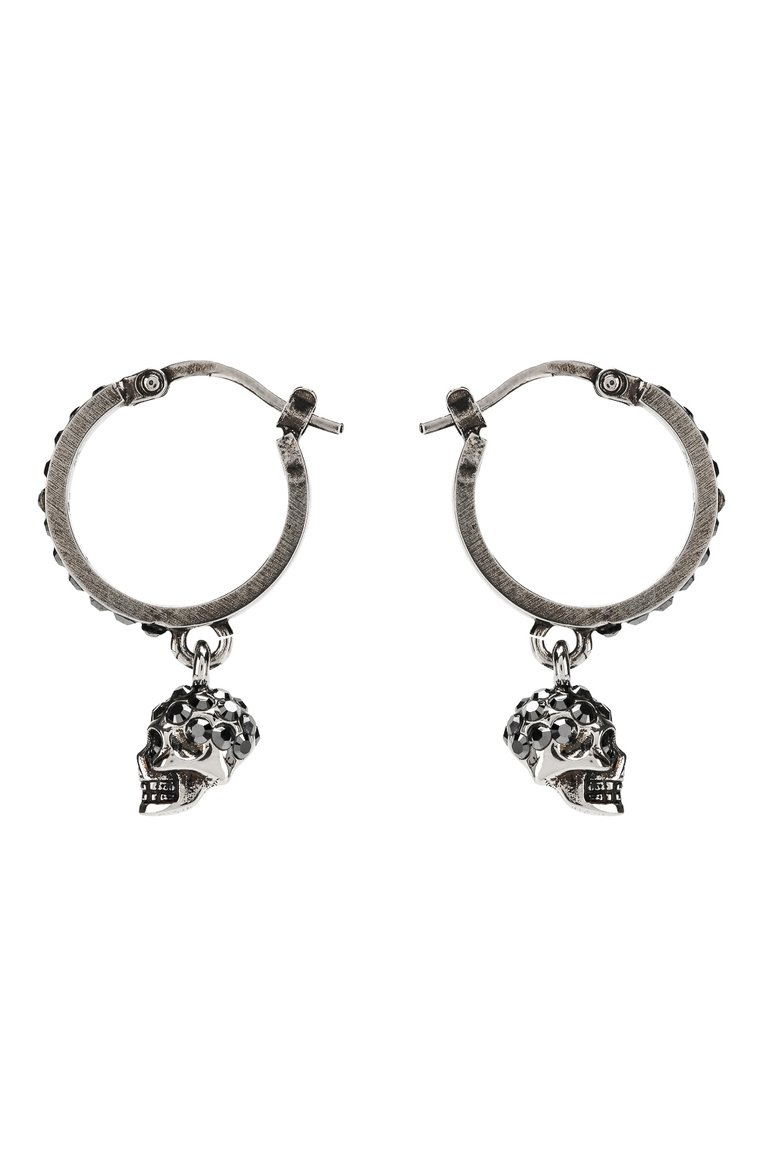 Женские серьги ALEXANDER MCQUEEN черного цвета, арт. 550503/J160Y | Фото 3 (Материал: Металл; Нос: Не проставлено; Региональные ограничения белый список (Axapta Mercury): Не проставлено)