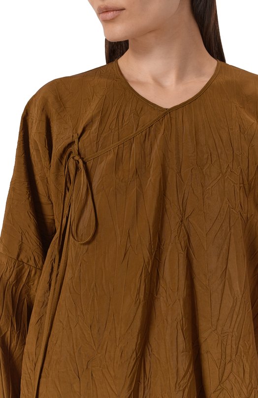 Блузка из вискозы Uma Wang UP1013 Коричневый  UP1013 Фото 5