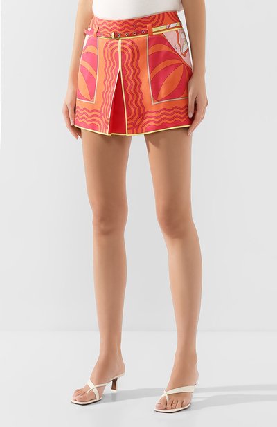 Шелковые шорты EMILIO PUCCI розового цвета по цене 68850 руб., арт. 0ERU05/0E870, фото 3 Шелковые шорты EMILIO PUCCI, арт. 0ERU05/0E870, фото 3