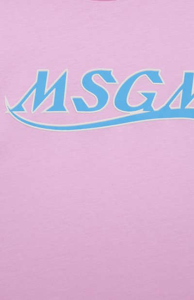 Хлопковое платье MSGM KIDS, арт. MS028749, фото 3