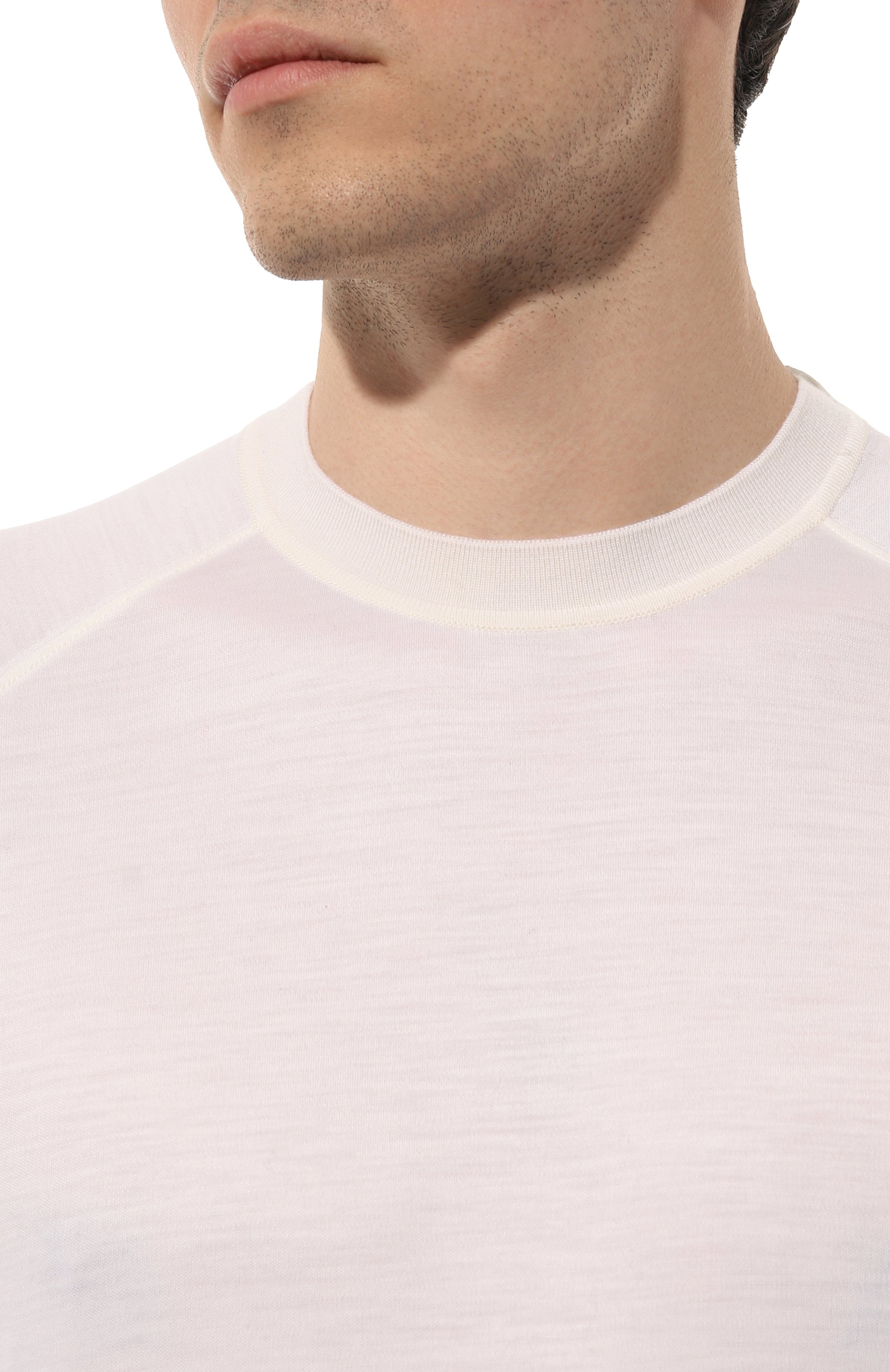 Шерстяная футболка ZEGNA, арт. E7328A5/BCT706, фото 5