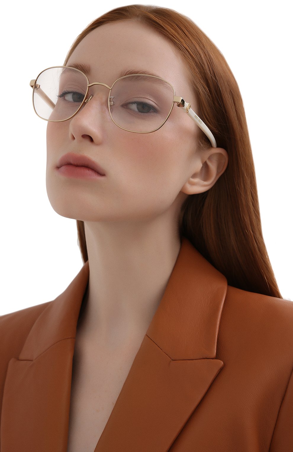 Оправа JIMMY CHOO золотого цвета по цене 19800 руб., арт. JC312/G 000, фото 2 Оправа JIMMY CHOO, арт. JC312/G 000, фото 2