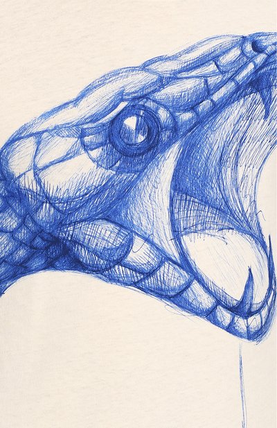 Хлопковая футболка с принтом GUCCI, арт. 493117/X3H27, фото 5