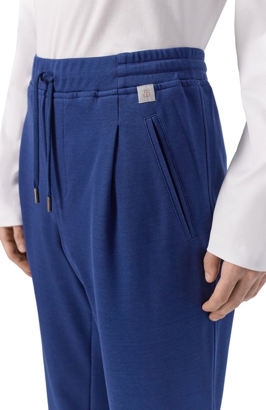 Хлопковые брюки Capobianco 20M706.BL00. Синий  20M706.BL00. Фото 5