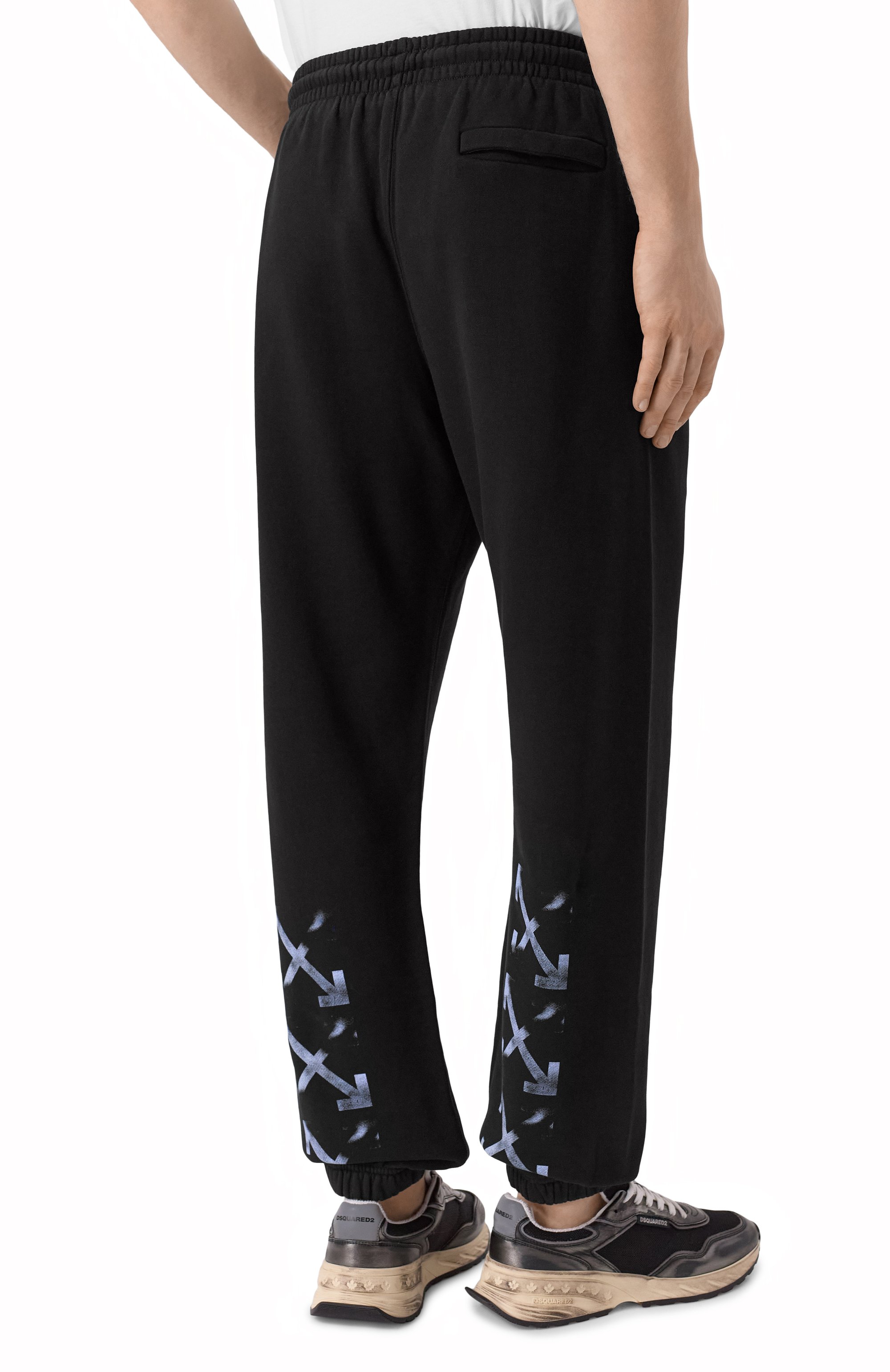 Хлопковые джоггеры OFF-WHITE, арт. 0MCH057F25FLE003, фото 4