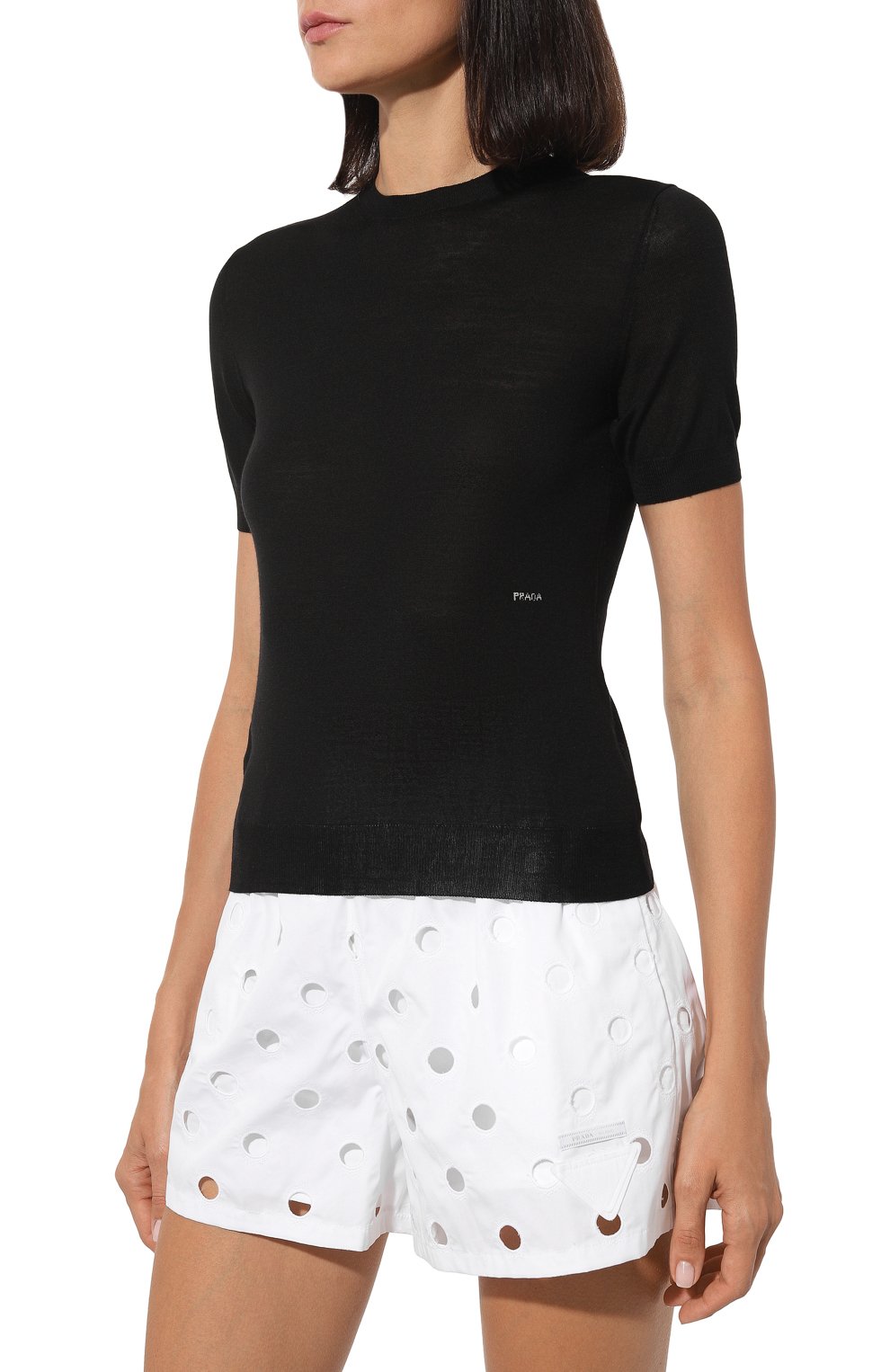 Шерстяной пуловер PRADA, арт. P24G1E-1S9C-F0002-211, фото 3