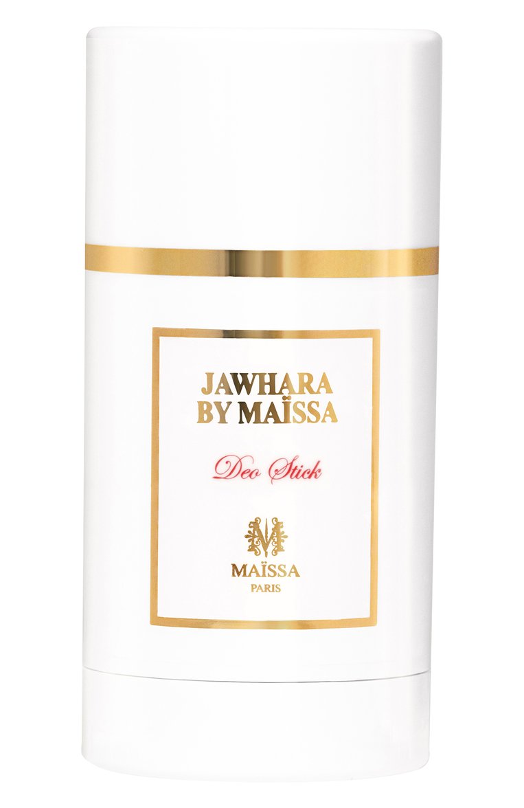 Дезодорант-стик jawhara by maissa (75ml) MAISON MAISSA бесцветного цвета, арт. 3770020956935 | Фото 1 (Назначение: Для тела; Региональные ограничения белый список (Axapta Mercury): Не проставлено; Тип продукта: Дезодоранты; Нос: Не проставлено; Ограничения доставки: flammable)