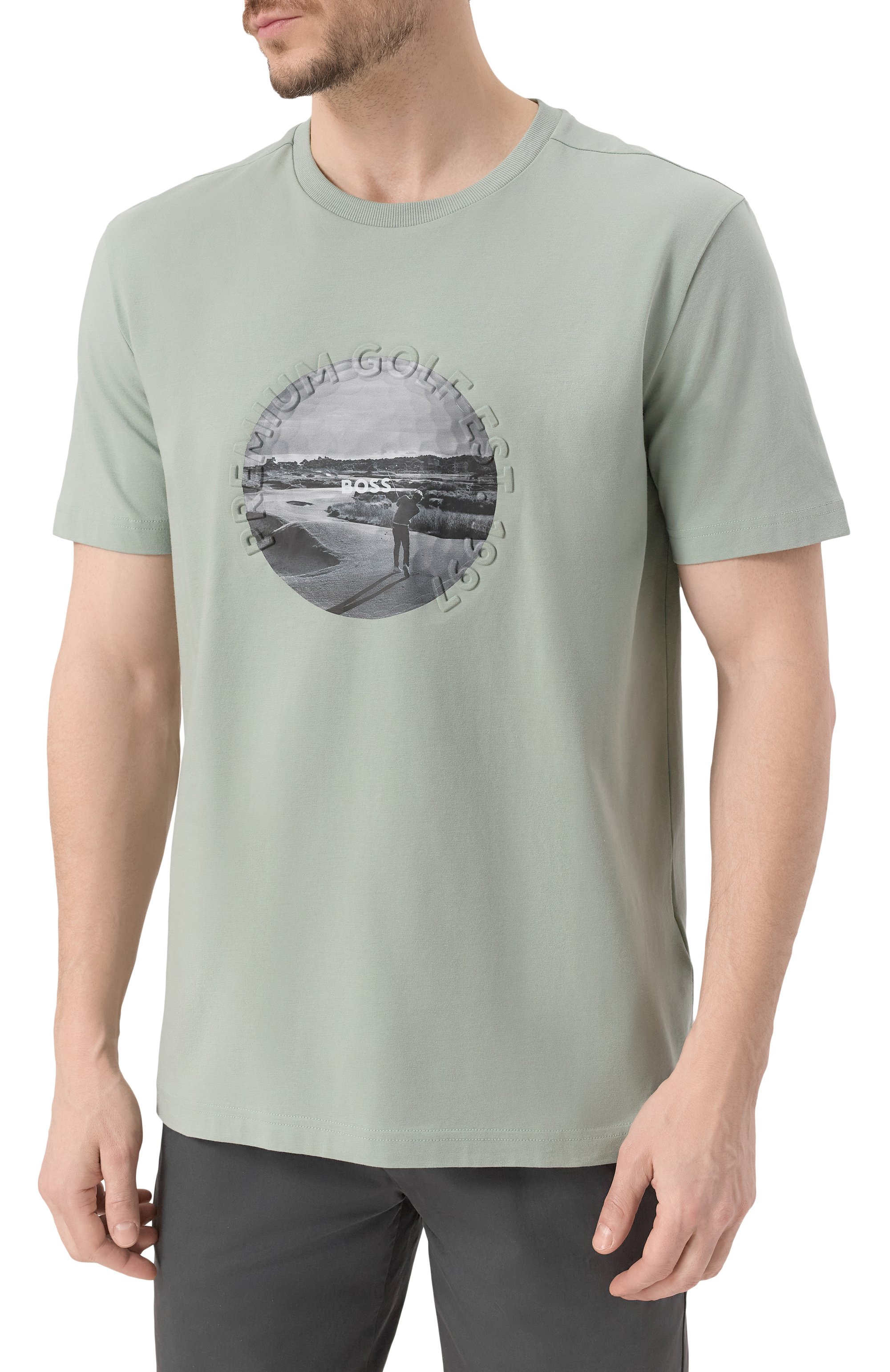 Хлопковая футболка BOSS GREEN, арт. 50537847, фото 3