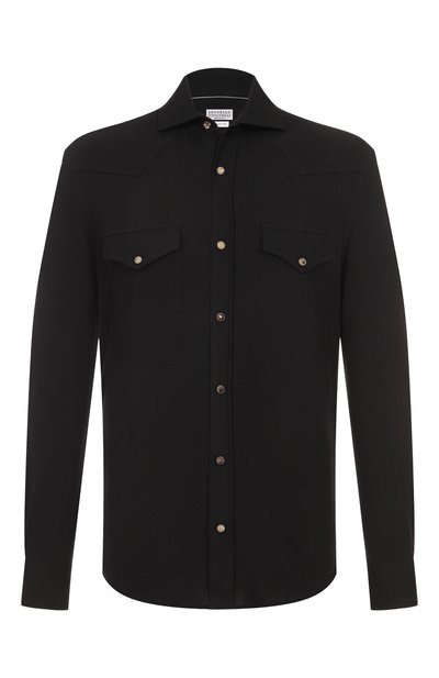 Хлопковая рубашка BRUNELLO CUCINELLI, арт. ME8546666, фото 1