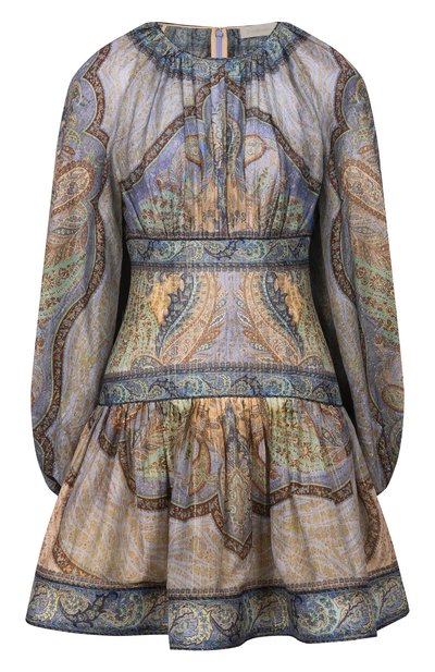 Женское платье из хлопка и шелка ZIMMERMANN, арт. 5515DRS262