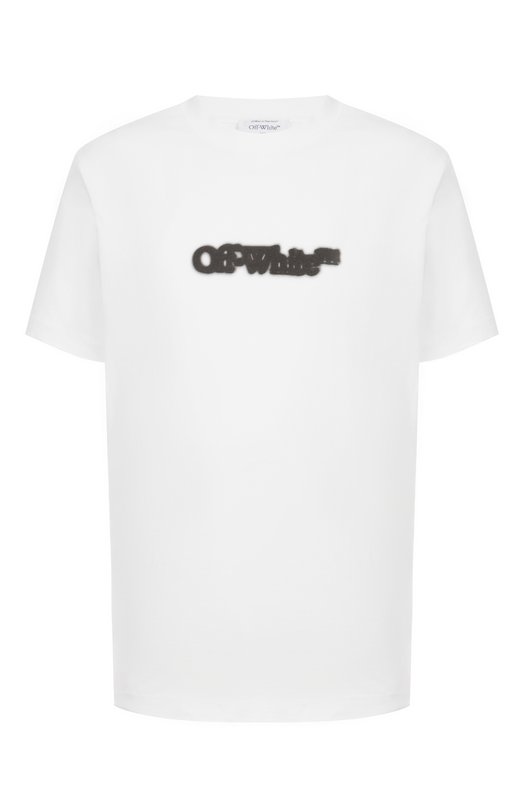 Хлопковая футболка Off-White 0MAA027S25JER00B Белый 0MAA027S25JER00B