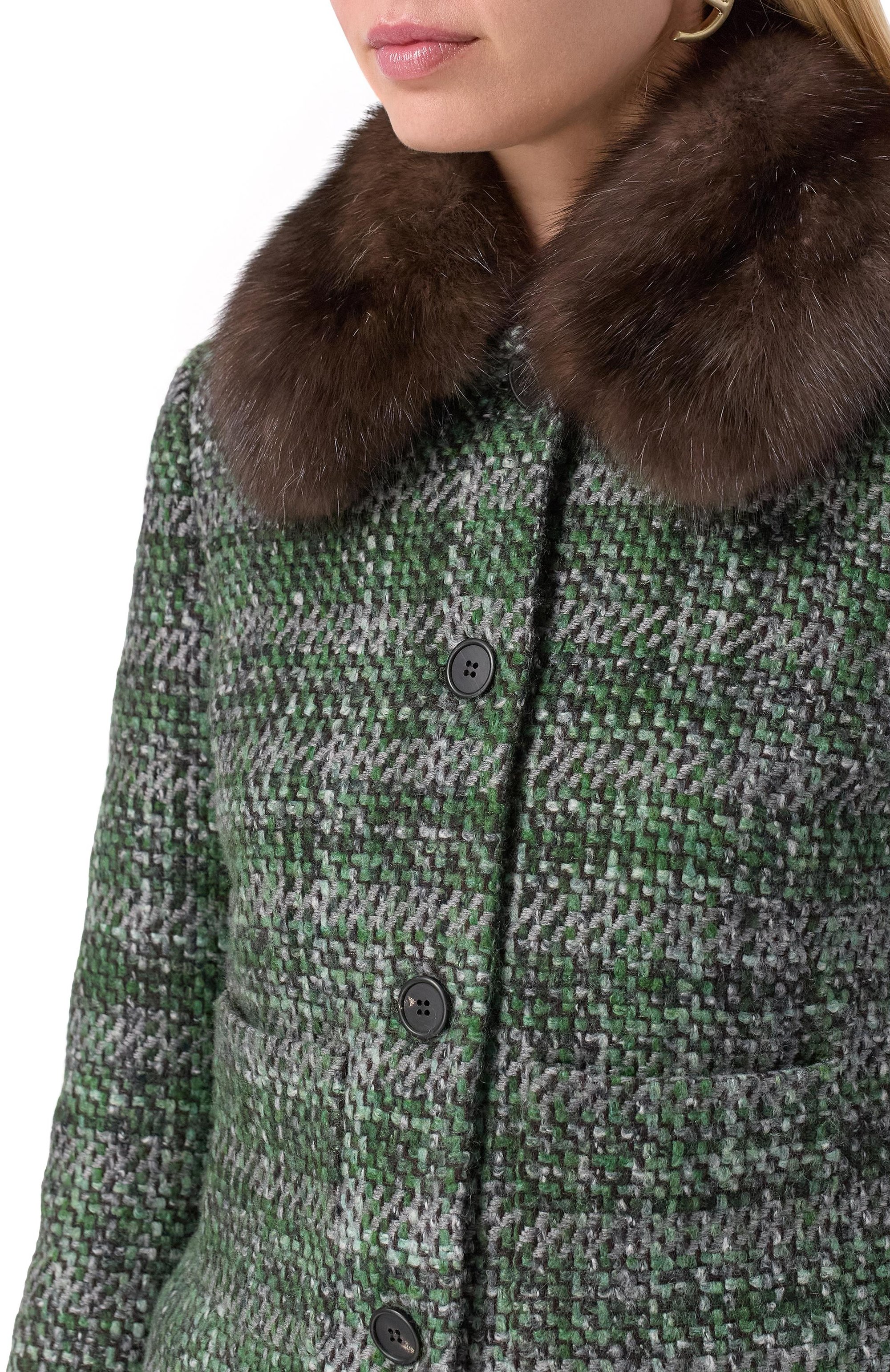 Жакет из кашемира и шелка с отделкой из соболя MVST, арт. M25.1PW.J005/13441, фо�то 5