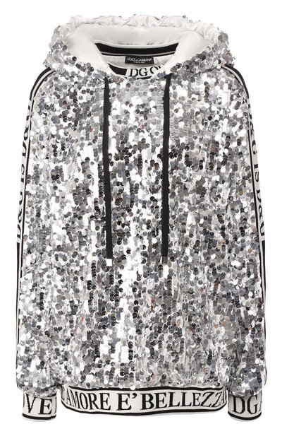 Женский худи с пайетками DOLCE & GABBANA, арт. F9E19T/FLSA8