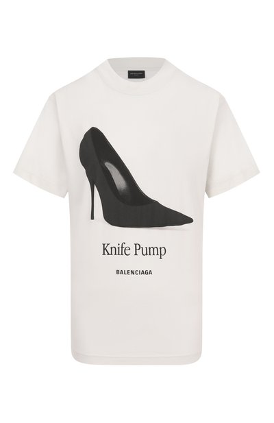 Женская хлопковая футболка BALENCIAGA, арт. 809122/TSVN4