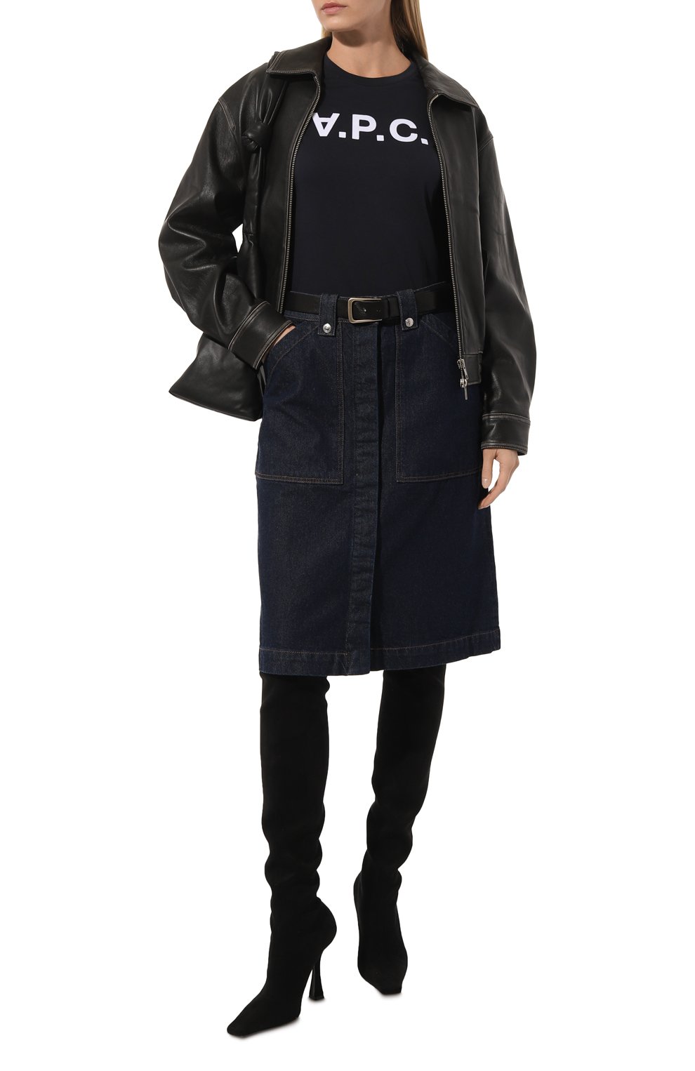 Хлопковая футболка A.P.C., арт. C0BQX-F26944, фото 2