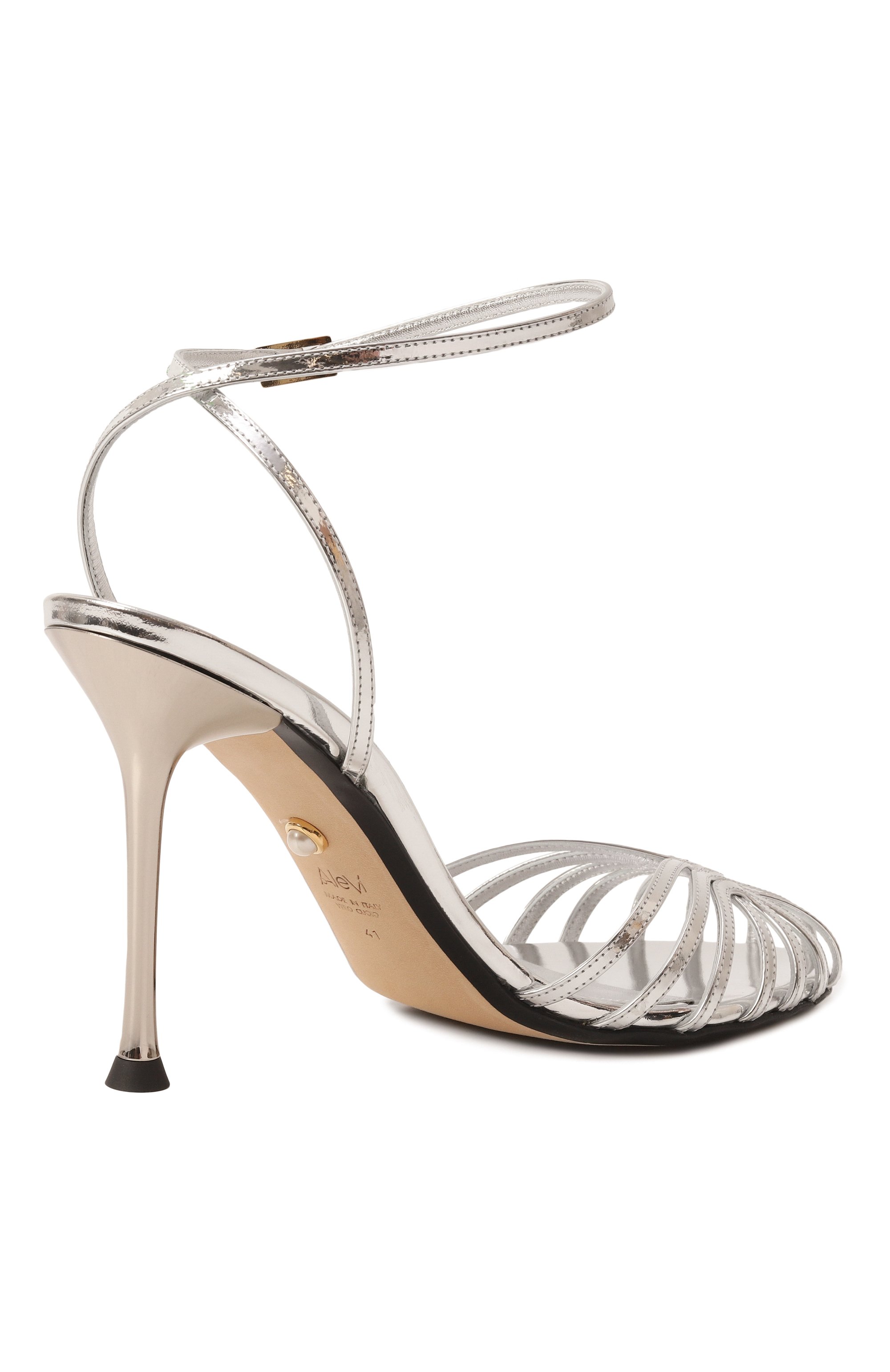 Кожаные босоножки ally 95 ALEVI MILANO, арт. L23SC005.R.0687601, фото 5