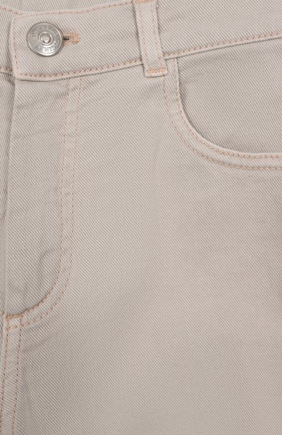 Джинсы BRUNELLO CUCINELLI светло-бежевого цвета по цене 46400 руб., арт. B277PD310B, фото 3 Джинсы BRUNELLO CUCINELLI, арт. B277PD310B, фото 3
