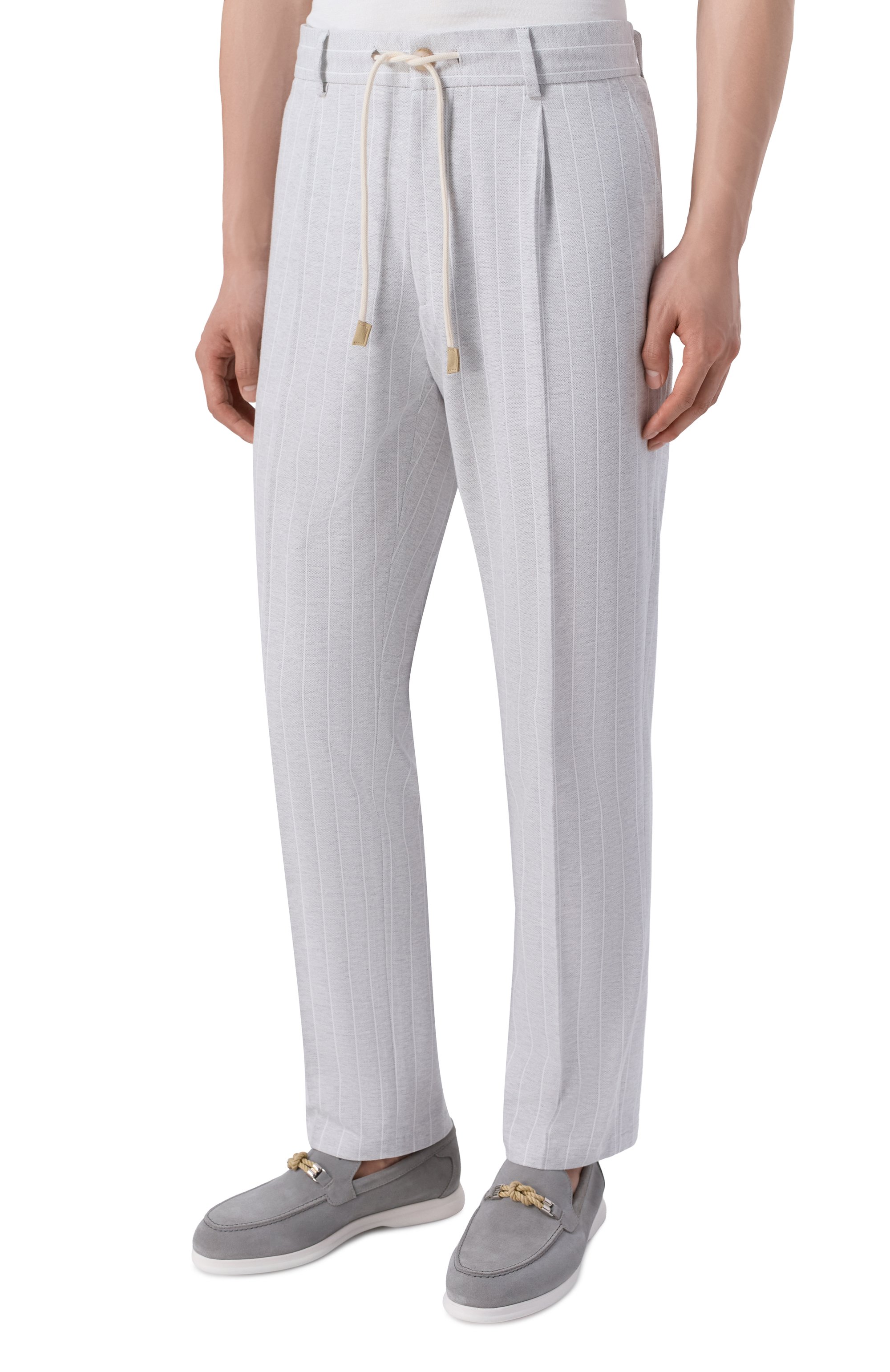 Брюки из хлопка и л ьна GRAN SASSO, арт. 76102/79324, фото 3