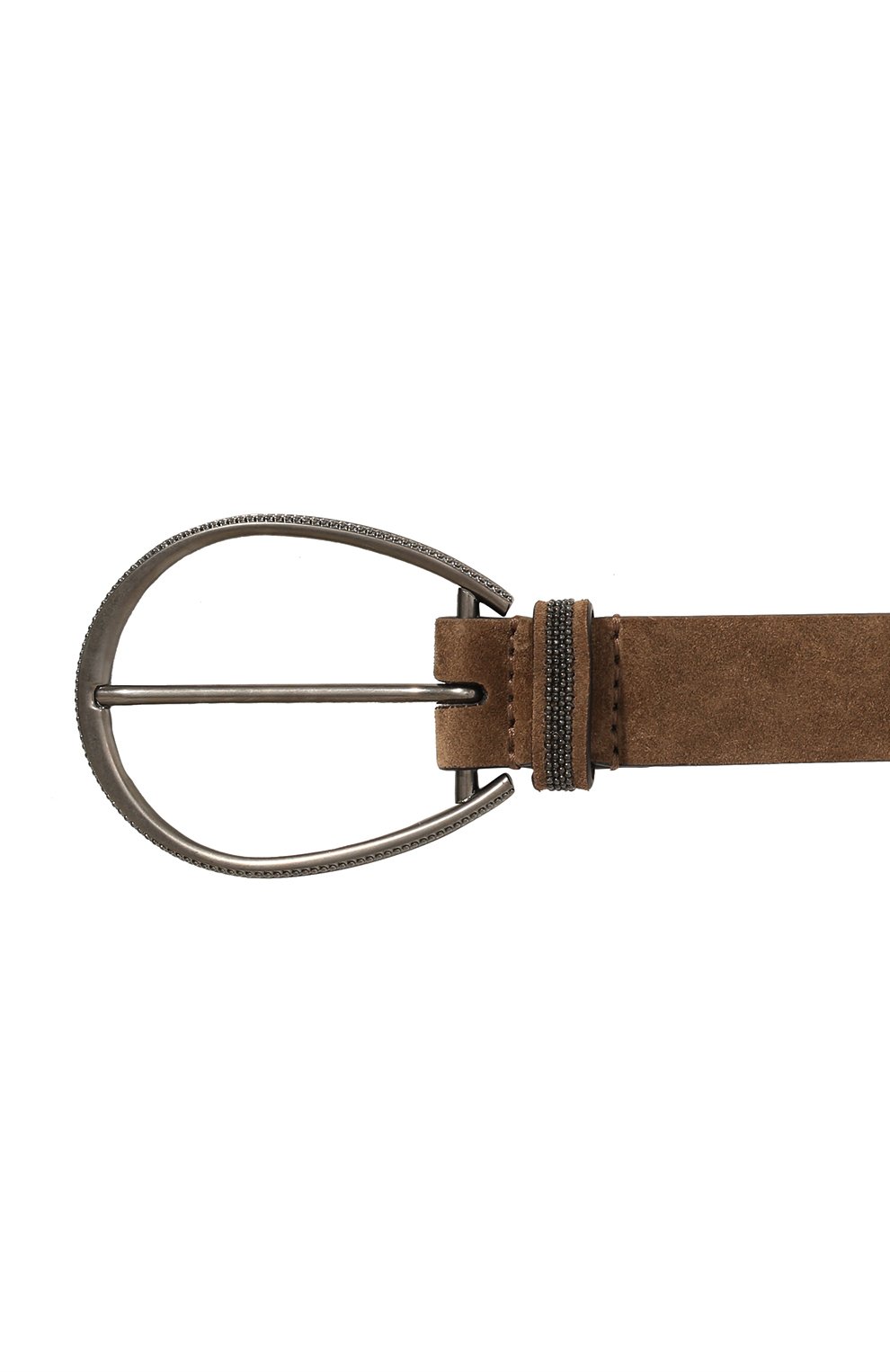 Замшевый ремень BRUNELLO CUCINELLI коричневого цвета по цене 75950 руб., арт. M0DELC242, фото 4 Замшевый ремень BRUNELLO CUCINELLI, арт. M0DELC242, фото 4