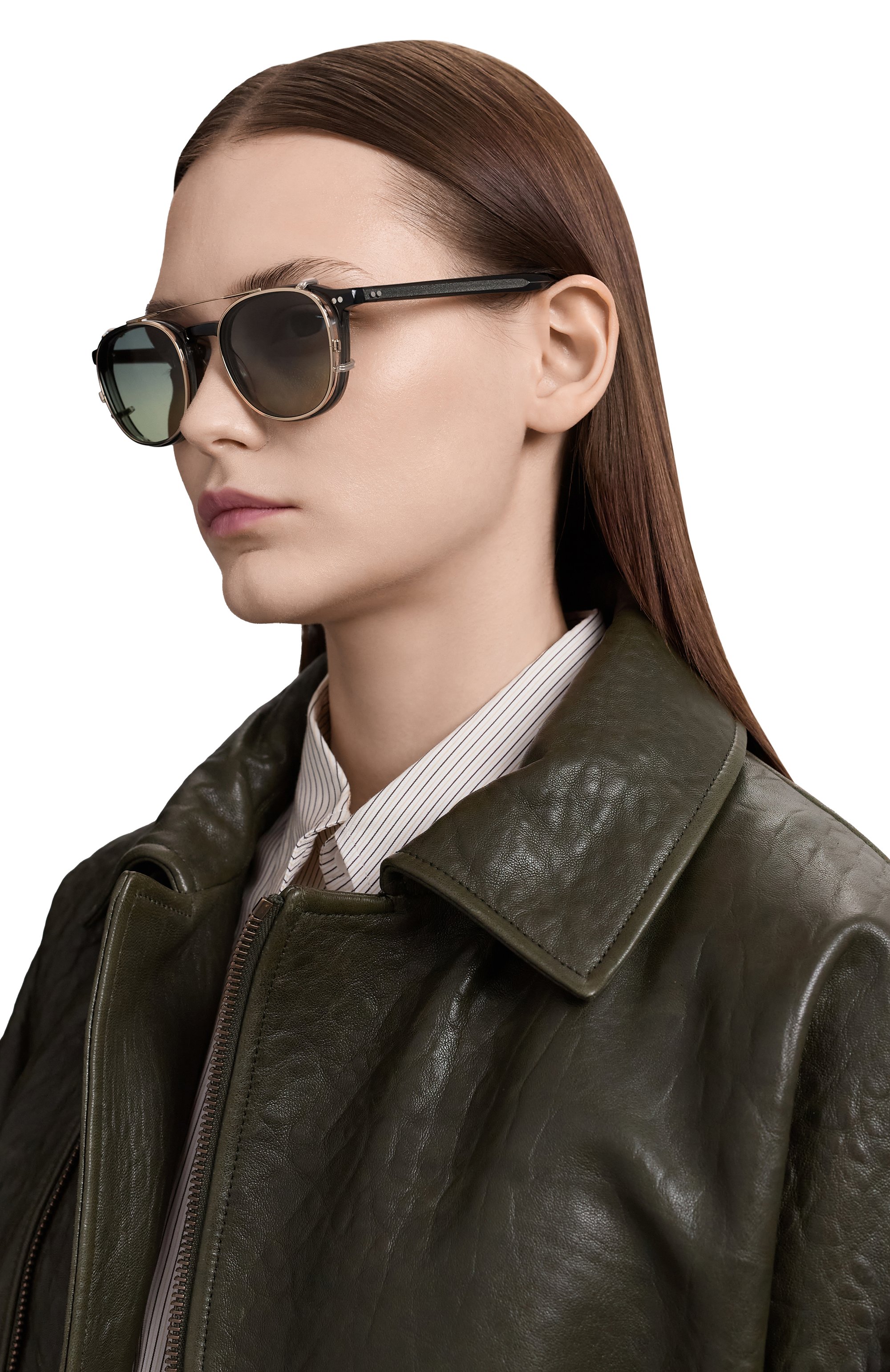 Оправа с клипоном MOSCOT серого цвета по цене 59950 руб., арт. ARTHUR DARK GREY/F0REST W00D CLIP, фото 3 Оправа с клипоном MOSCOT, арт. ARTHUR DARK GREY/F0REST W00D CLIP, фото 3