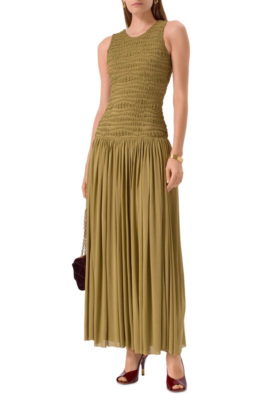 Лакированные туфли Flower 95 Chloé CHC25U090SG Бордовый  CHC25U090SG Фото 2