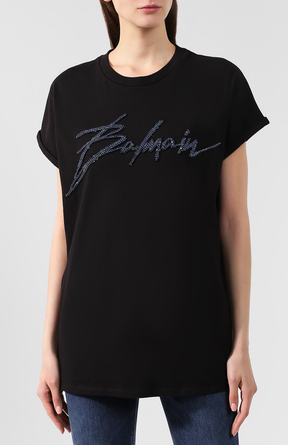 Хлопковая футболка BALMAIN, арт. RF11953/P001, фото 3