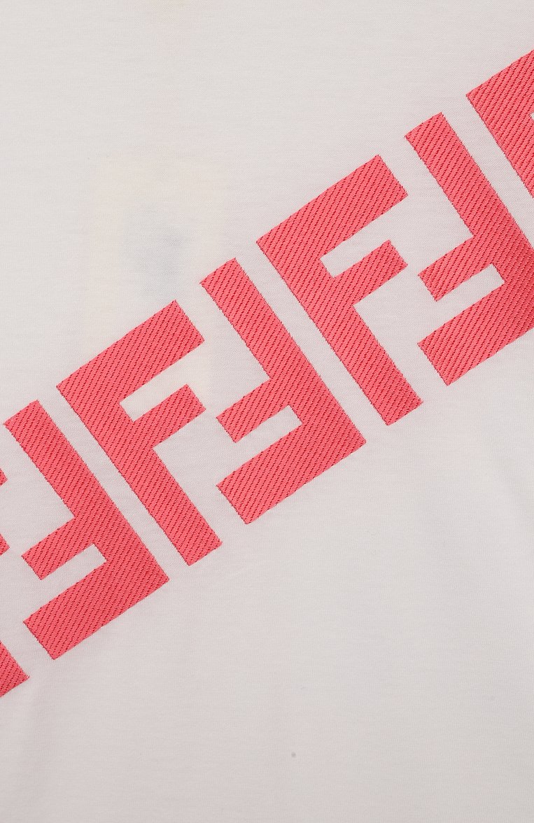 Хлопковая футболка FENDI, арт. JFI292/7AJ/8A-12+, фото 3