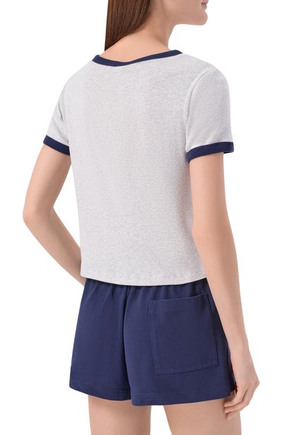 Хлопковая футболка SPORTY AND RICH, арт. T007376256GY18, фото 4