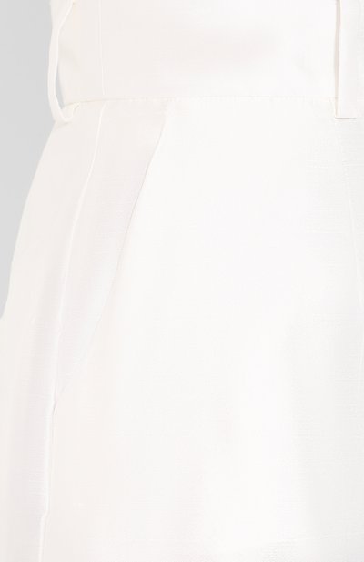Шелковые шорты DOLCE & GABBANA белого цвета по цене 85700 руб., арт. FTBKYT/FU1L5, фото 5 Шелковые шорты DOLCE & GABBANA, арт. FTBKYT/FU1L5, фото 5