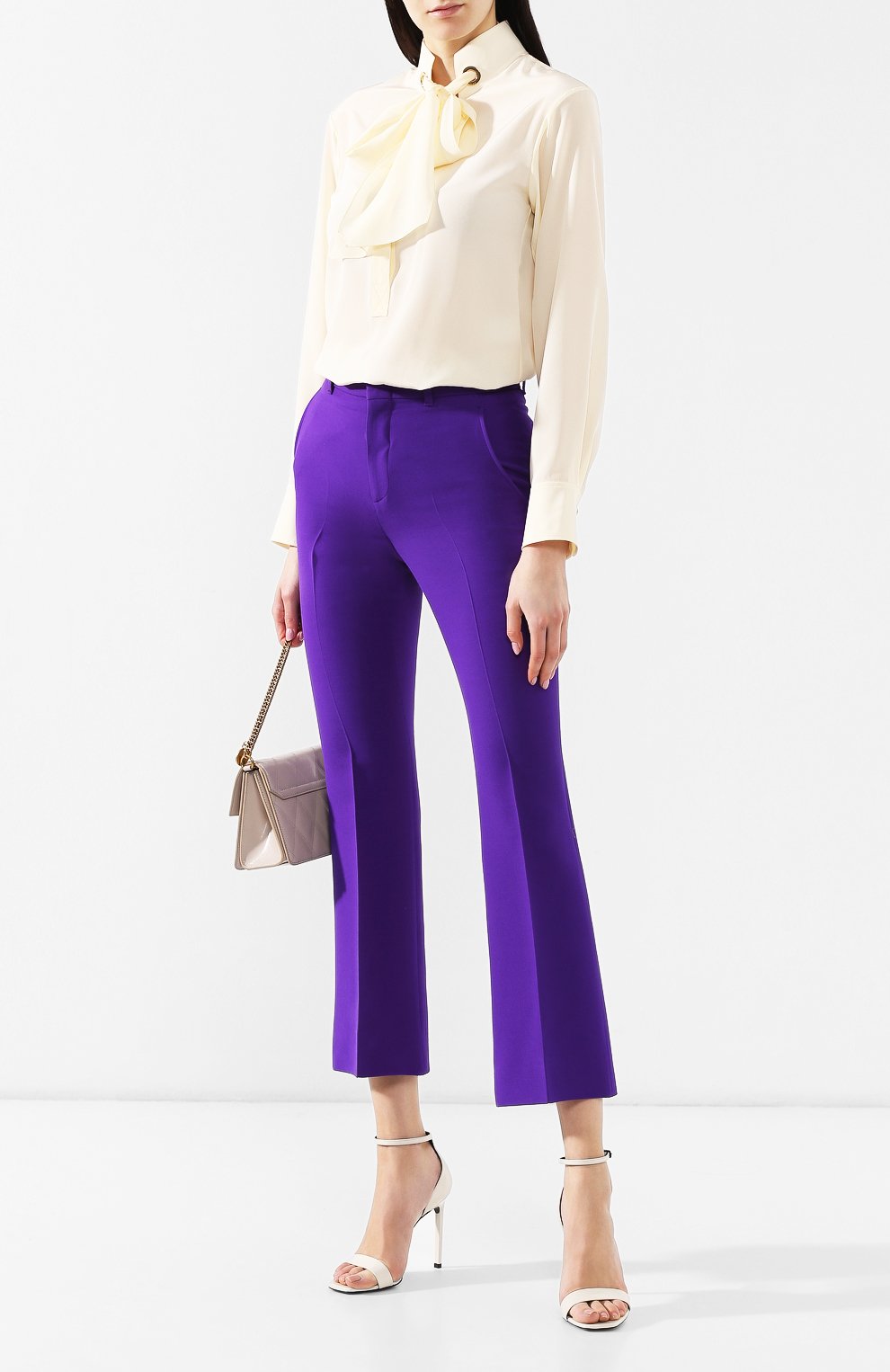 Брюки из смеси шерсти и шелка GUCCI, арт. 523574/ZHM88, фото 2