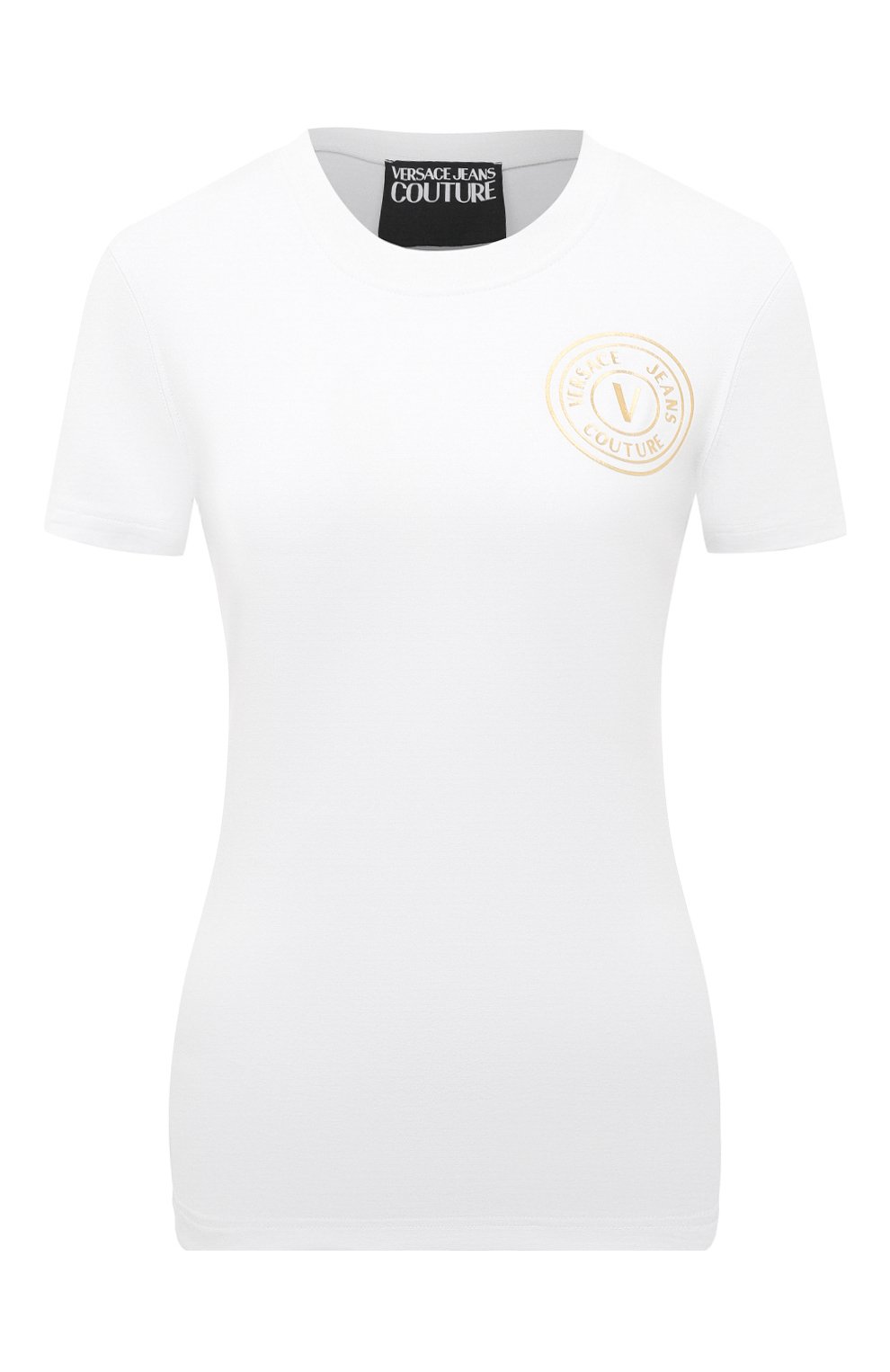 Хлопковая футболка VERSACE JEANS COUTURE, арт. 75HAHT06/CJ03T, фото 1