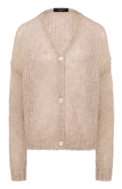 Шерстяной кардиган WEEKEND MAX MARA бежевого цвета по цене 33900 руб., арт. P0NTIAC, фото 1 Шерстяной кардиган WEEKEND MAX MARA, арт. P0NTIAC, фото 1