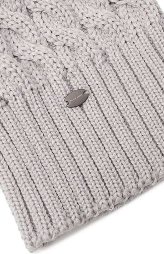 Шерстяная шапка Mona с отделкой из соболя Black Sable BS-24016 Серый  BS-24016 Фото 3